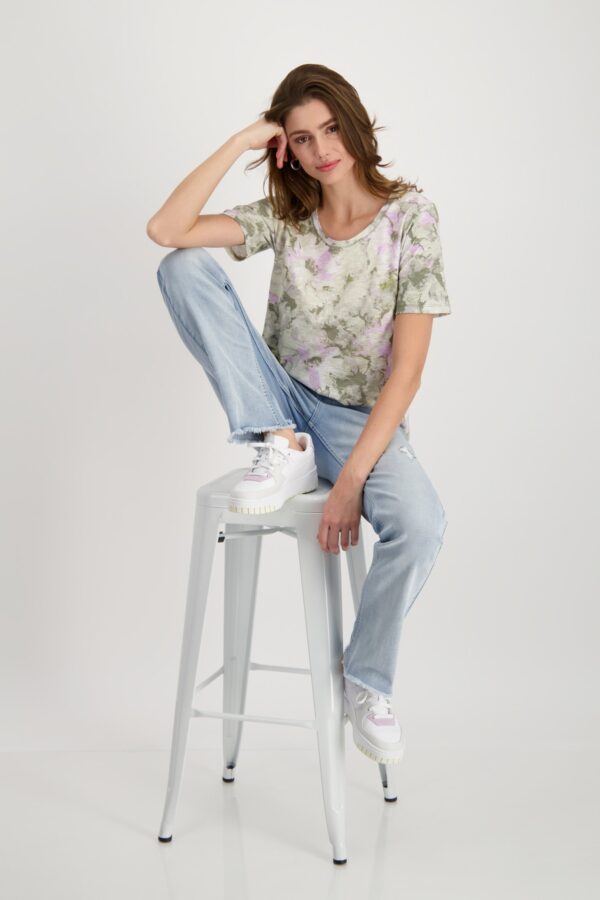 Top khaki-vzor Monari