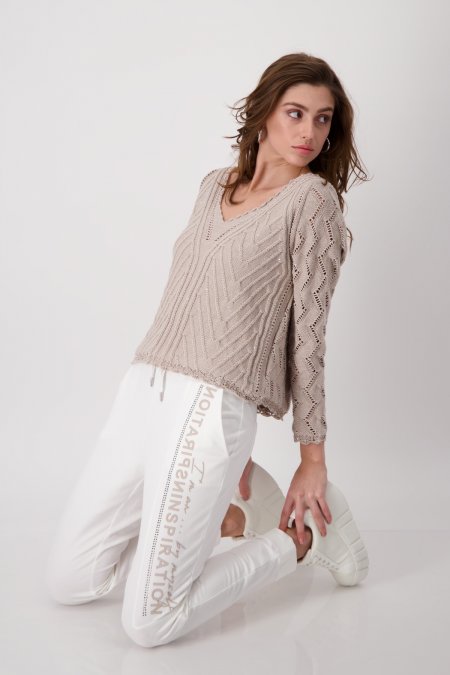 Nohavice biela Monari