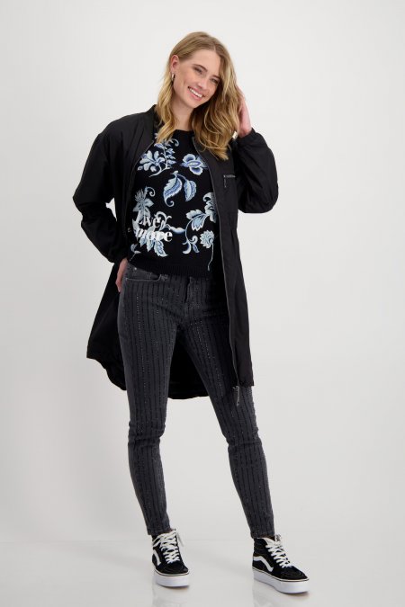 Tričko čierna-vzor Monari