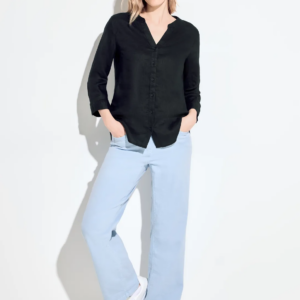 Blúzka ľan. čierna Cecil