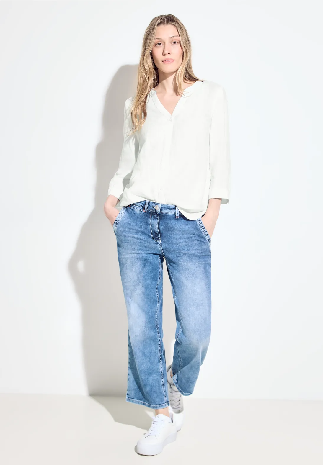 Blúzka ľan. biela Cecil