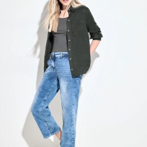 Košeľa ľan. khaki Cecil