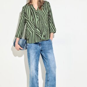 Blúzka khaki-vzor Cecil