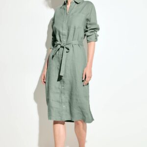 Šaty zelené ľan. CECIL