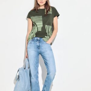 Tričko zelená-vzor Cecil