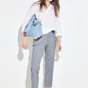 Nohavice modrá-pásik Cecil