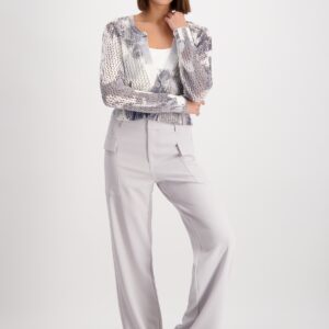 Sveter sivá-vzor Monari