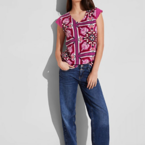 Top červená-vzor Street One