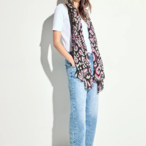 Šatka čierna-potlač Cecil