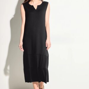 Šaty ľan čierne Cecil