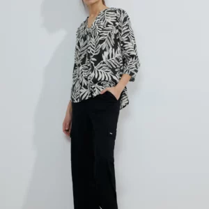 Blúza čierna-vzor Cecil