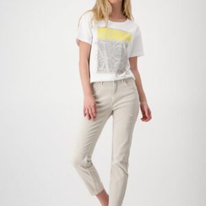 Tričko biela-potlač Monari