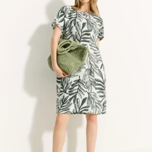 Šaty khaki-vzor Cecil