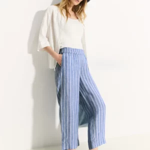 Nohavice modrá-pásik Cecil