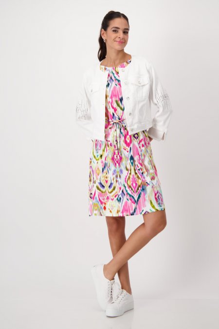 Šaty ružová-vzor Monari