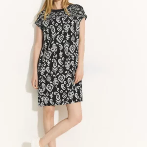 Šaty čierna-vzor Cecil