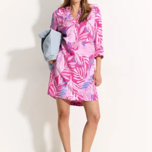 Šaty ružová-vzor Cecil