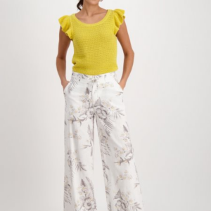 Nohavice biela-vzor Monari