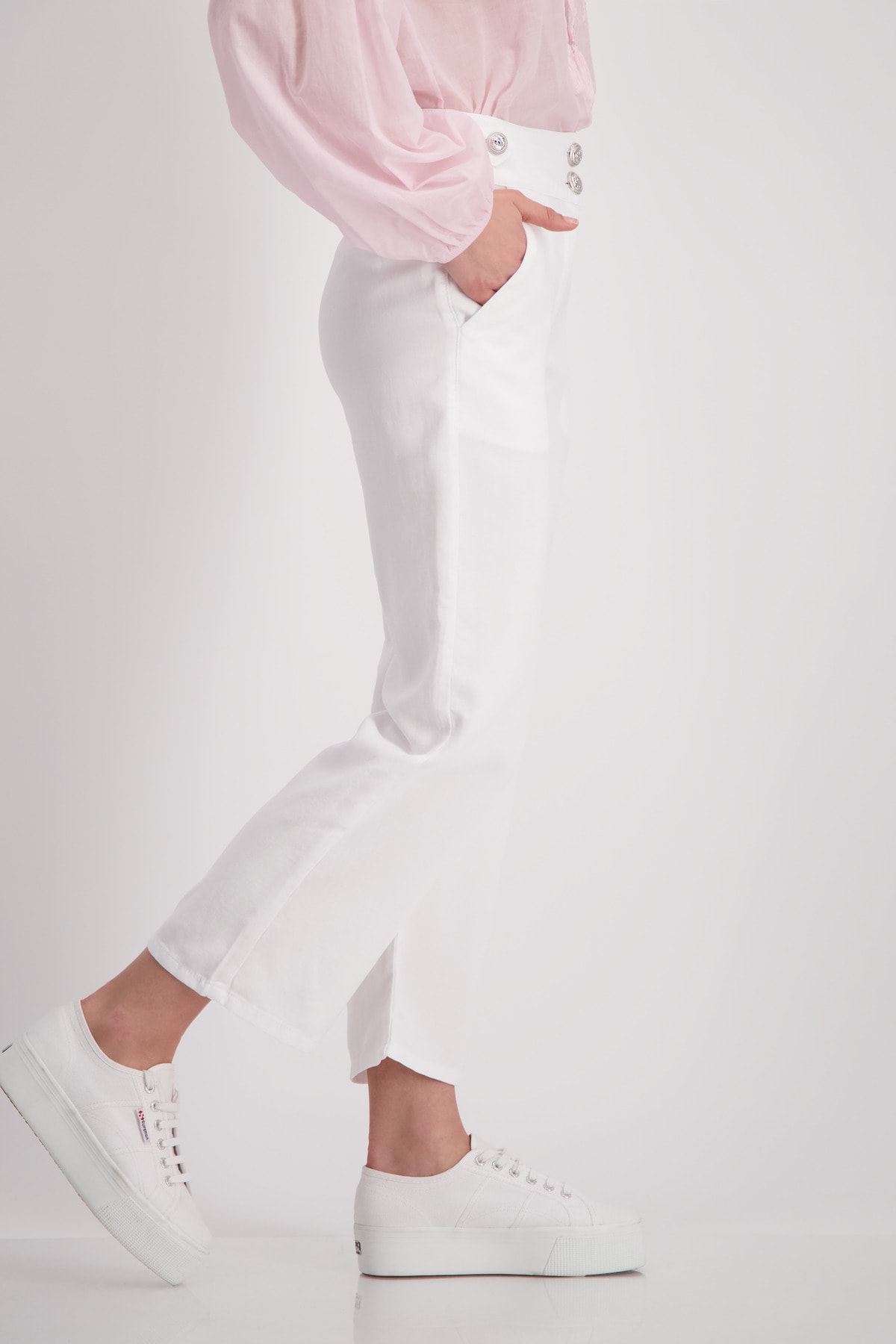 Nohavice biela Monari