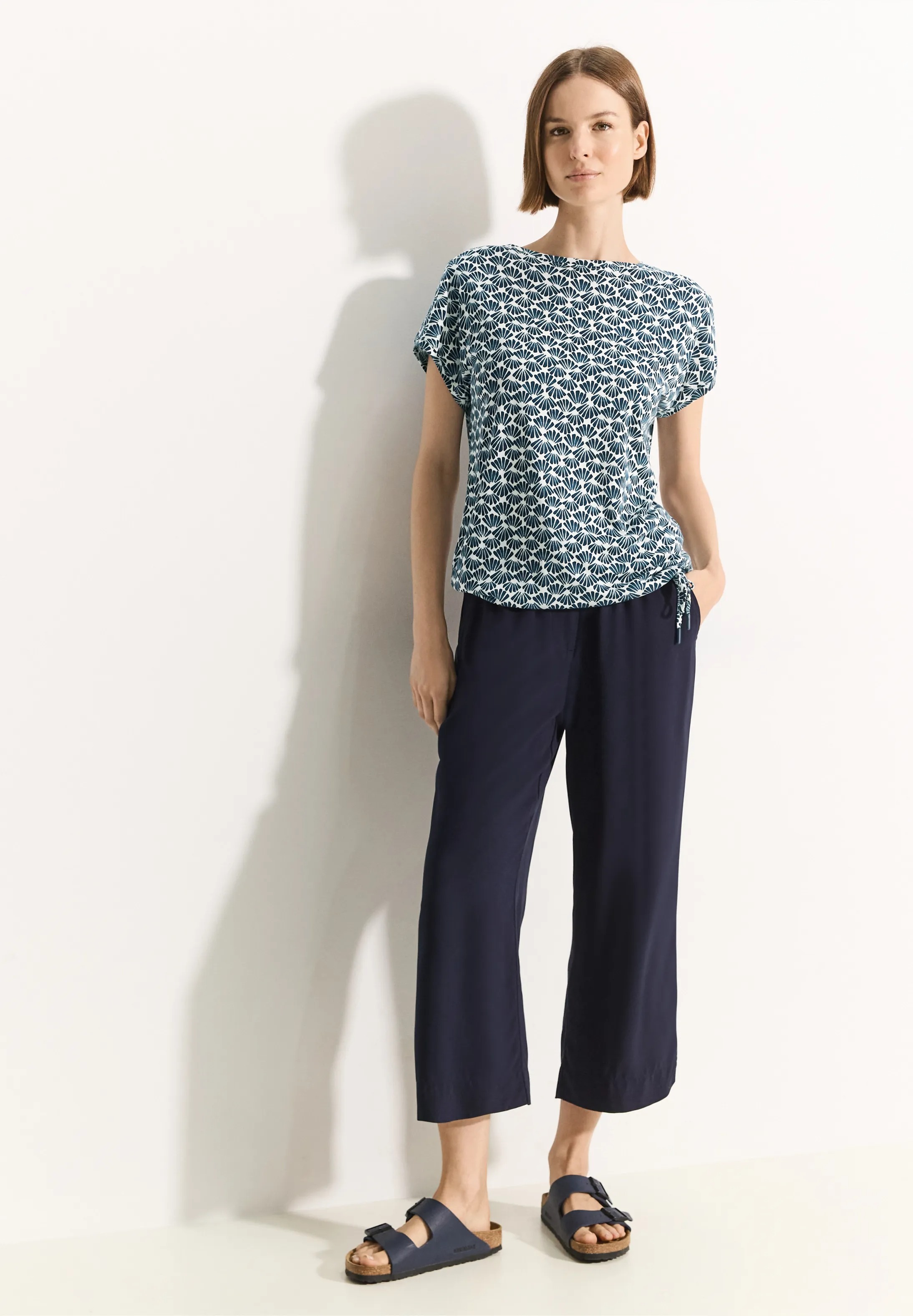 Tričko tm.modrá-vzor Cecil