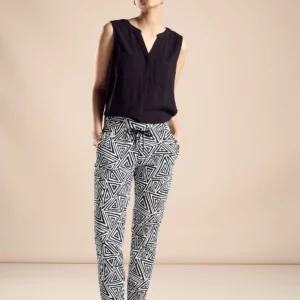 Nohavice biela-vzor Street One