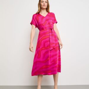 Šaty ružová-vzor Taifun