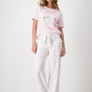 Top ružový s potlačou Monari