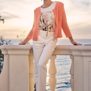 Nohavice sivobiela Monari