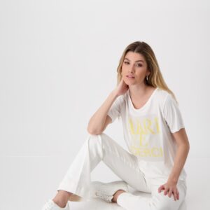 Tričko biele s potlačou Monari