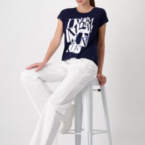 Tričko modrá-potlač Monari