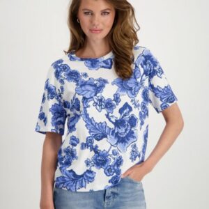 Tričko biela-vzor Monari