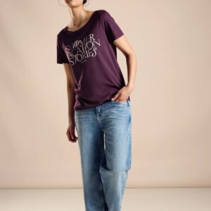 Tričko fialová-potlač Street One