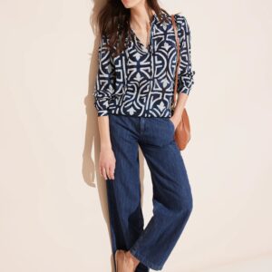 Blúzka modrá-vzor Street One