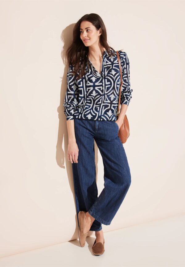 Blúzka modrá-vzor Street One