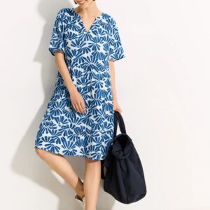 Šaty azurova-vzor Cecil