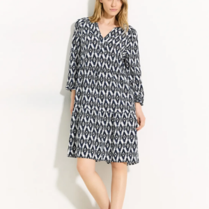 Šaty modrá-vzor Cecil