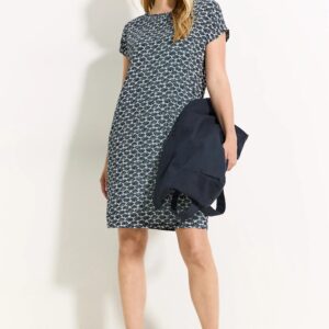 Šaty modrá-vzor Cecil
