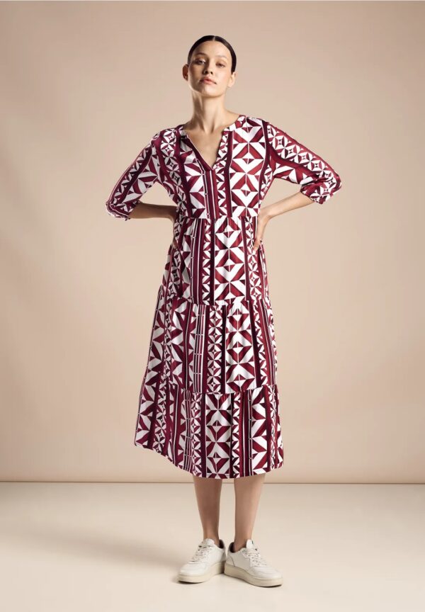 Šaty červená-vzor Street One