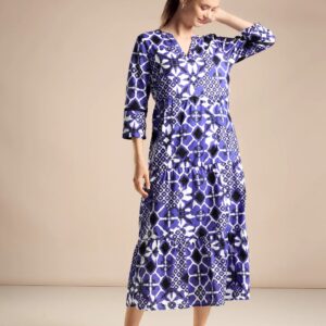 Šaty modrá-vzor Street One