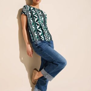 Tričko zelená-vzor Street One