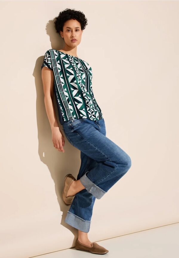 Tričko zelená-vzor Street One