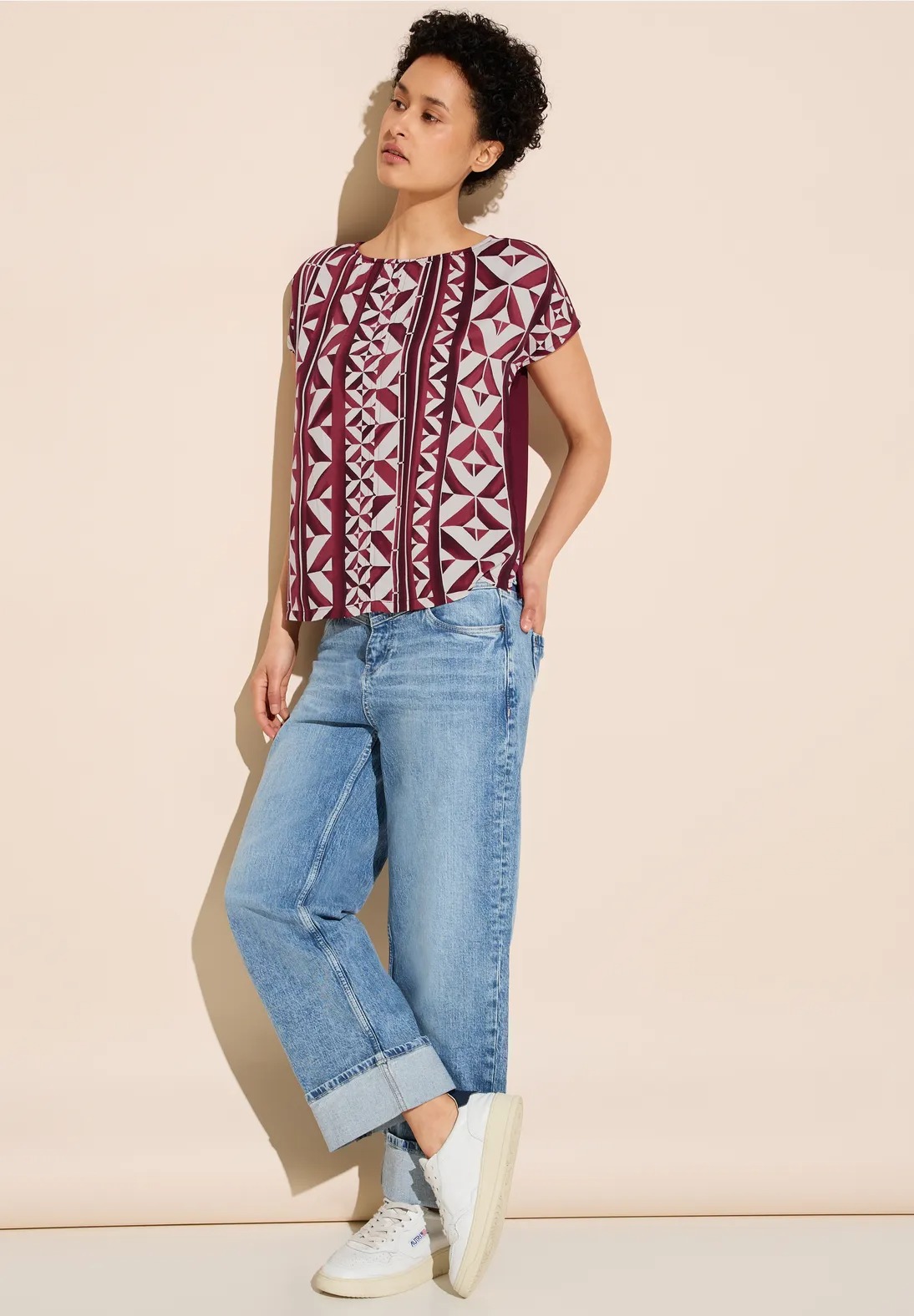 Tričko fuxia-vzor Street One