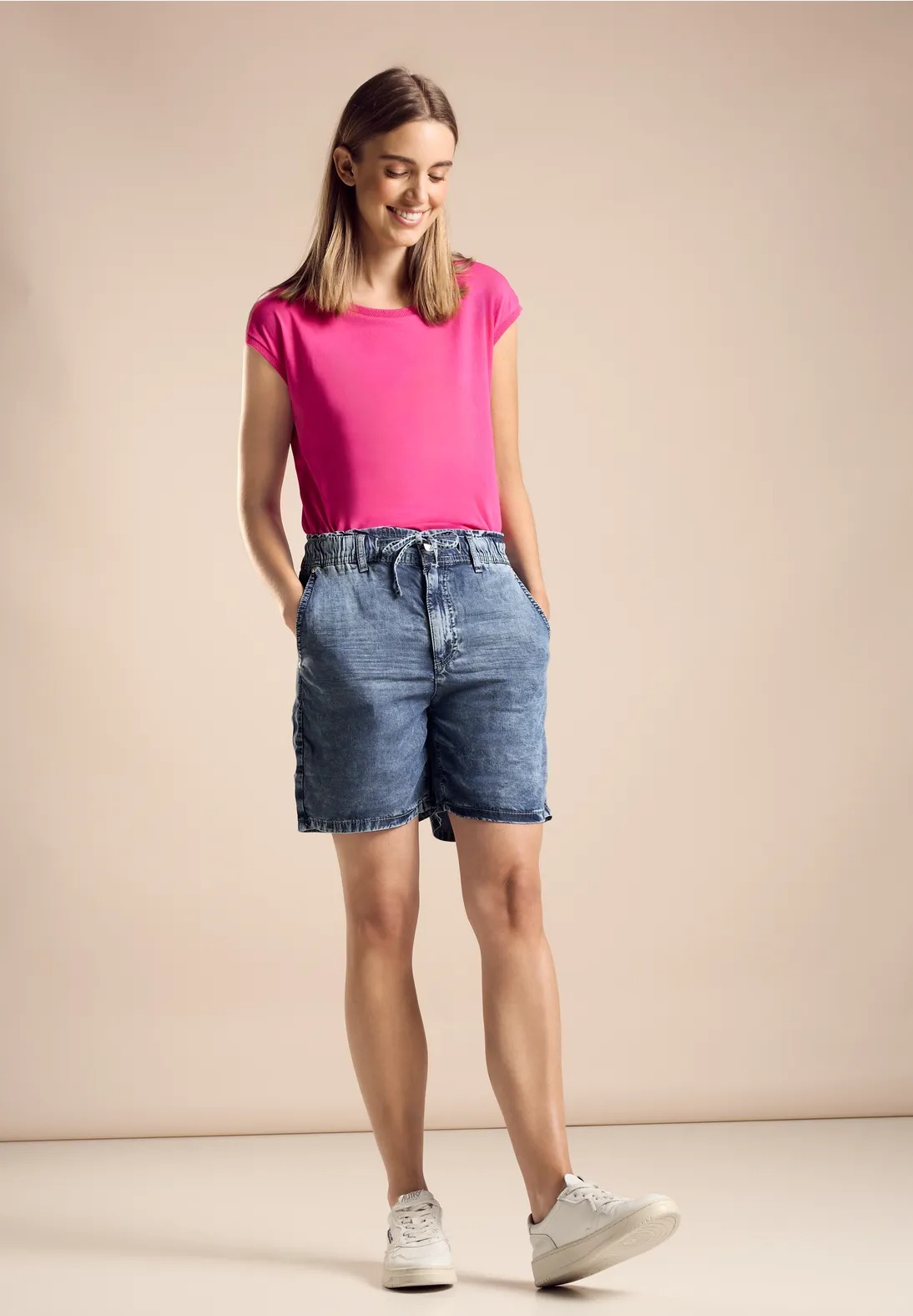 Nohavice modrá Street One