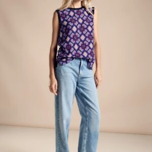 Top fialová-vzor Street One