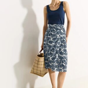 Sukňa modrá-vzor Cecil