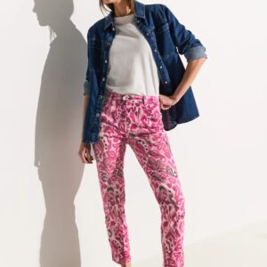 Nohavice ružová-vzor Cecil