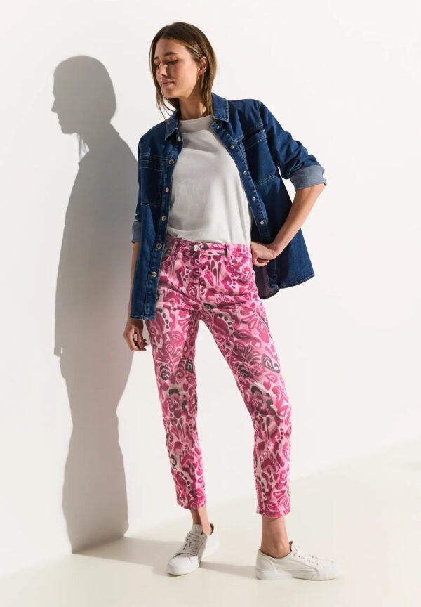 Nohavice ružová-vzor Cecil