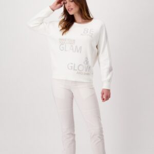 Pulóver biela Monari