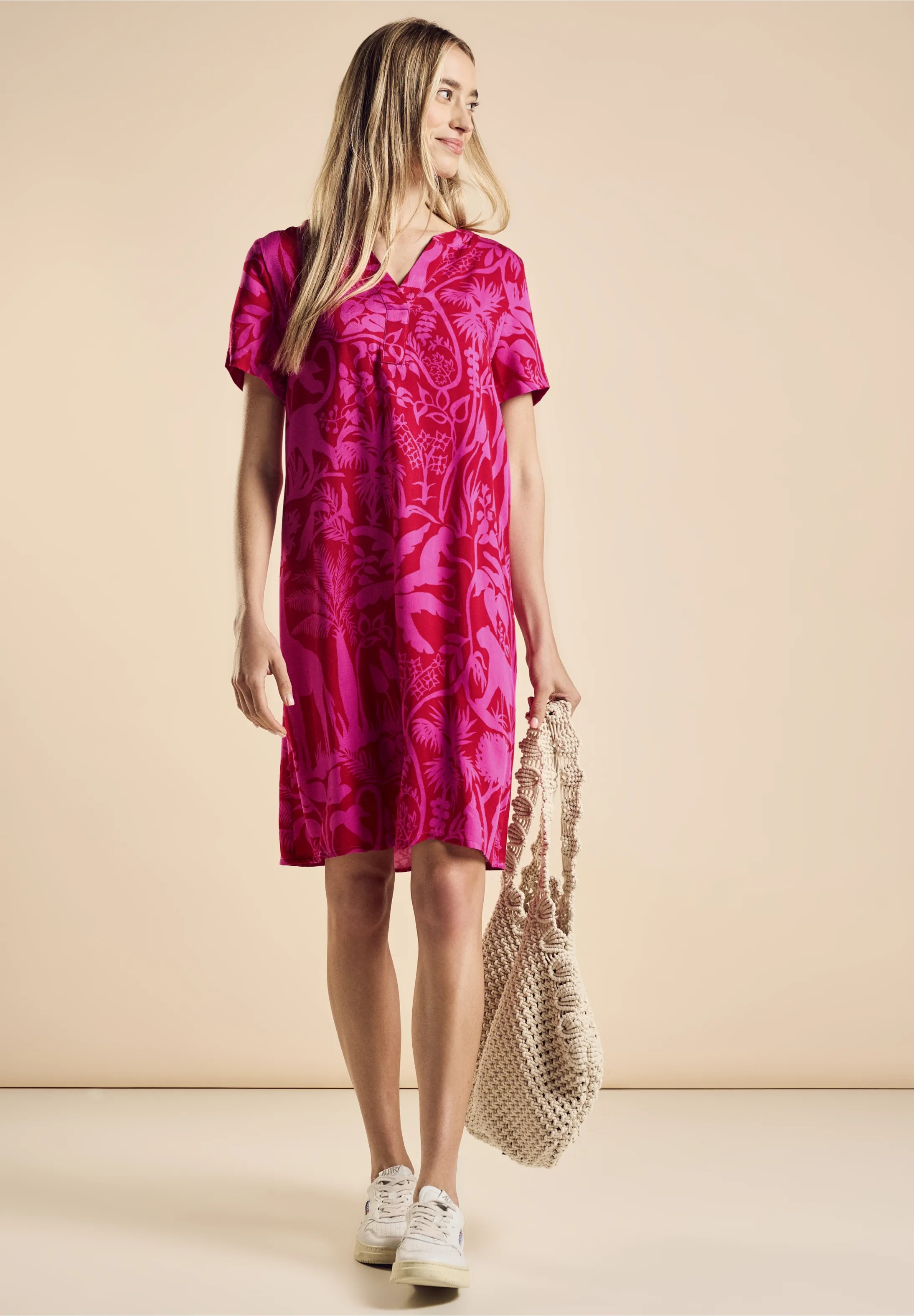 Šaty ružová-vzor Street one