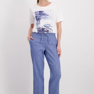 Tričko biela-potlač Monari